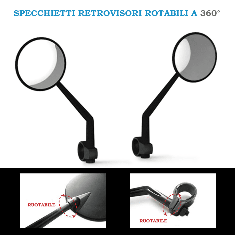 Specchietti Retrovisori per Monopattini Elettrici - Monopattino Expert - L'unico con Consulenza Telefonica A 360° Completamente Gratuita